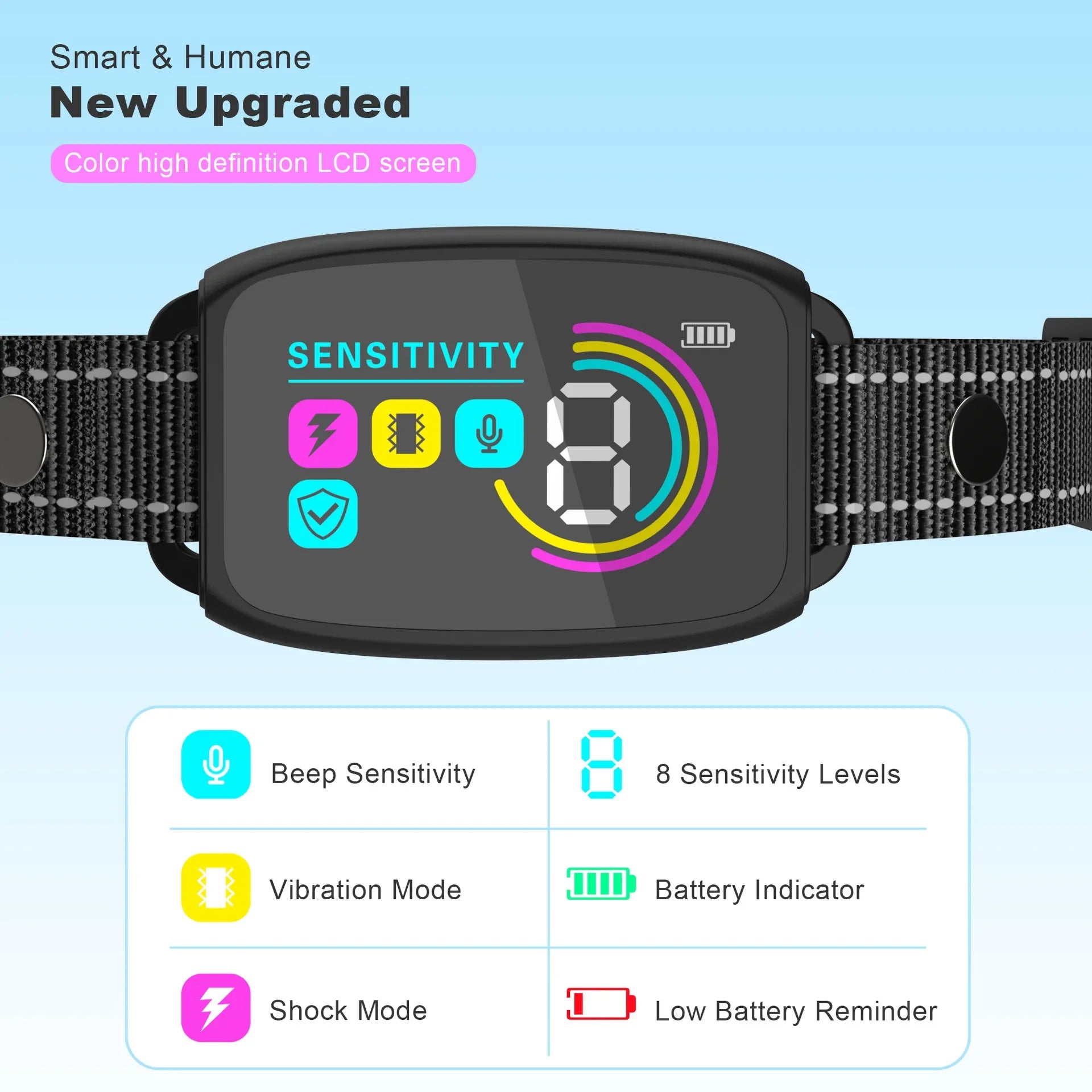 Waterproof Anti Bark Collar - Electric Dog Training Device