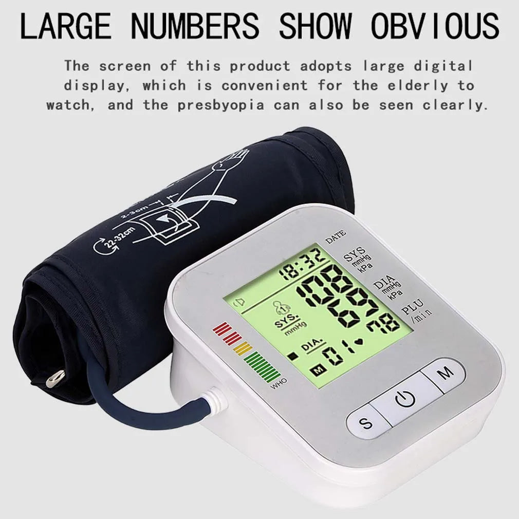 BP Monitor: Voice-Enabled Upper Arm Blood Pressure Meter