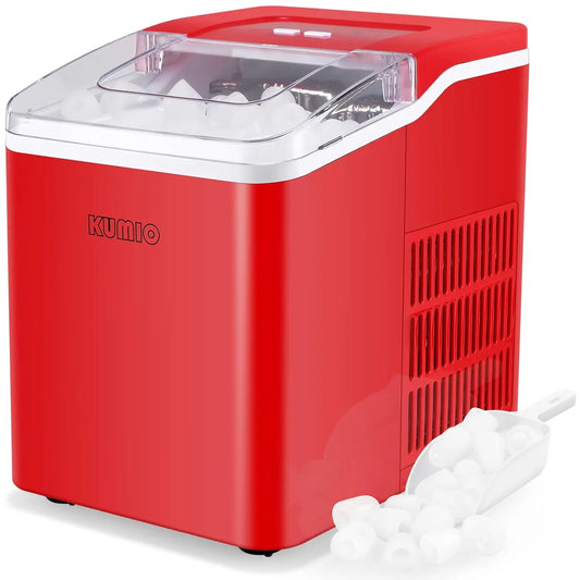 Countertop Ice Maker, 9 Bullet Ice in 6 Mins, 26.5 lbs/Day