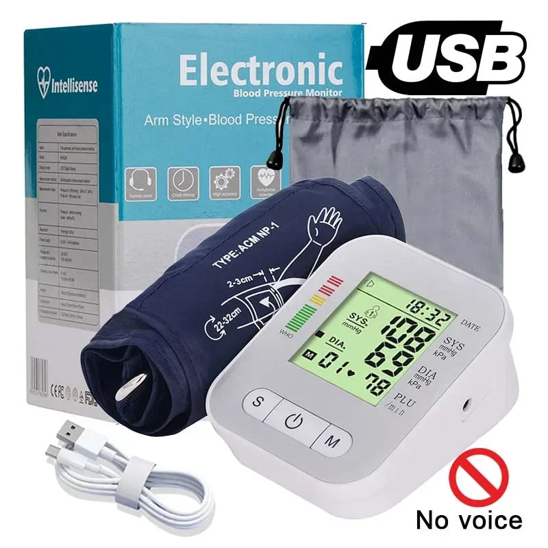 BP Monitor: Voice-Enabled Upper Arm Blood Pressure Meter